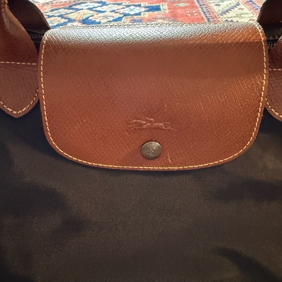 Longchamp Black and Brown Travel Bag - Picture 2 of 6